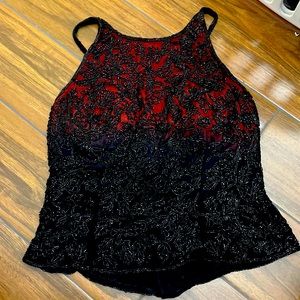 NWT Cache M Beaded Top